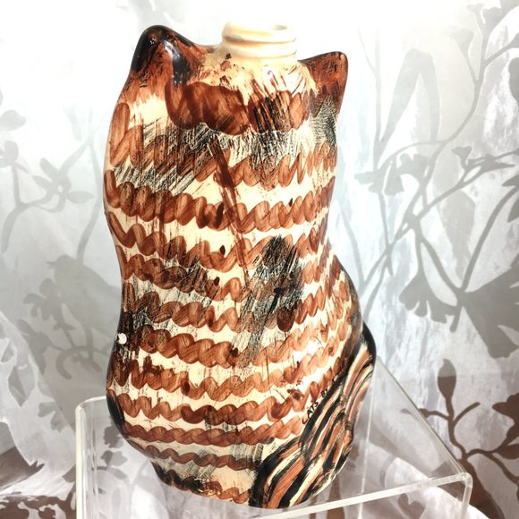 NINA LYMAN CATS Ceramic Ginger Cat Bottle - Picture 8 of 10